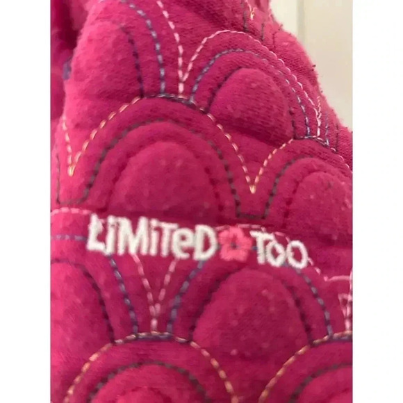 UNLIMITED TOO parka girls pink fleece lined scalloped stitching size 2T - Picture 4 of 8